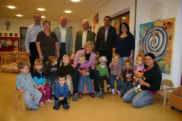 Eröffnungsbesuch in der Kinderkrippe