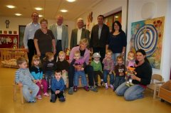 Eröffnungsbesuch in der Kinderkrippe