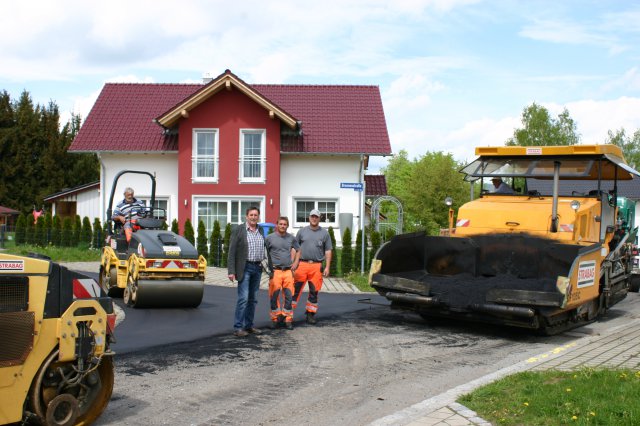 Feinasphaltierung Brunnenstraße