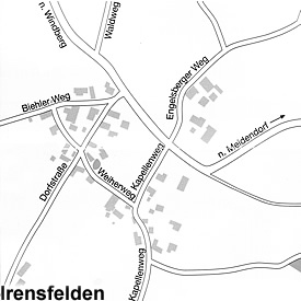 Ortsplan Irensfelden