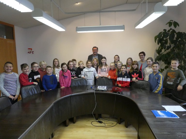 Besuch Grundschule im Rathaus