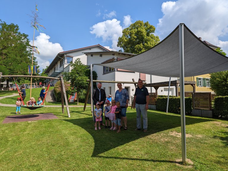 Sonnensegel für Kindergarten