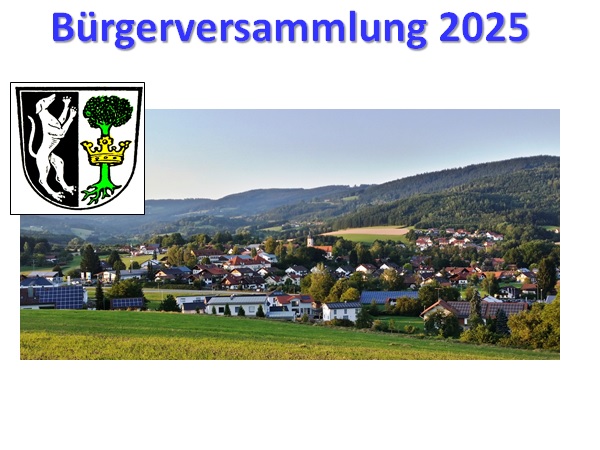 Bürgerversammlung 2025