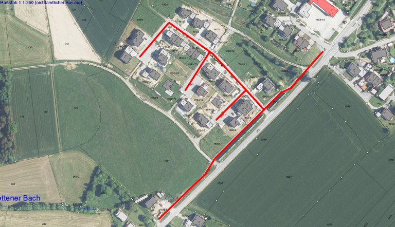 Lageplan Hubertusstraße